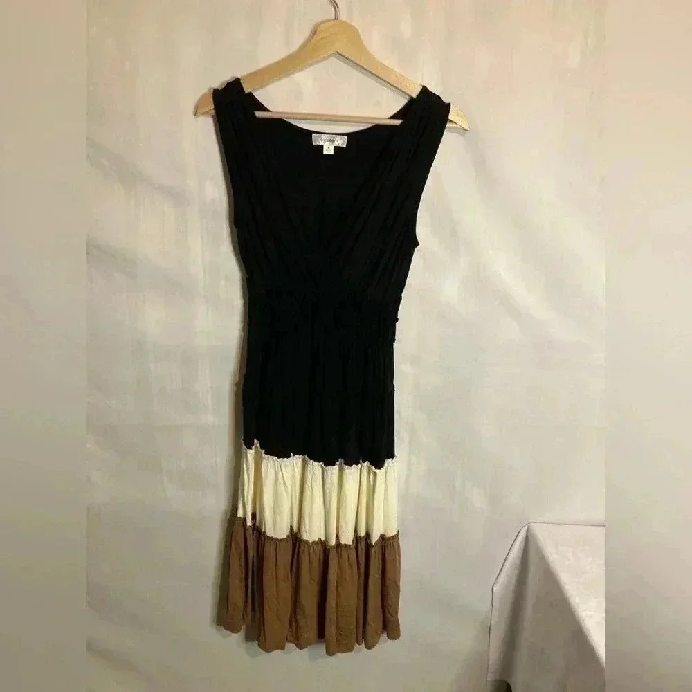 Dress barn multi layer color‎ dress
